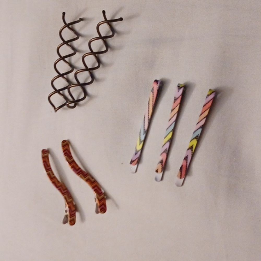 4/$30 Bun Pins & Colorful Hair Clip Set